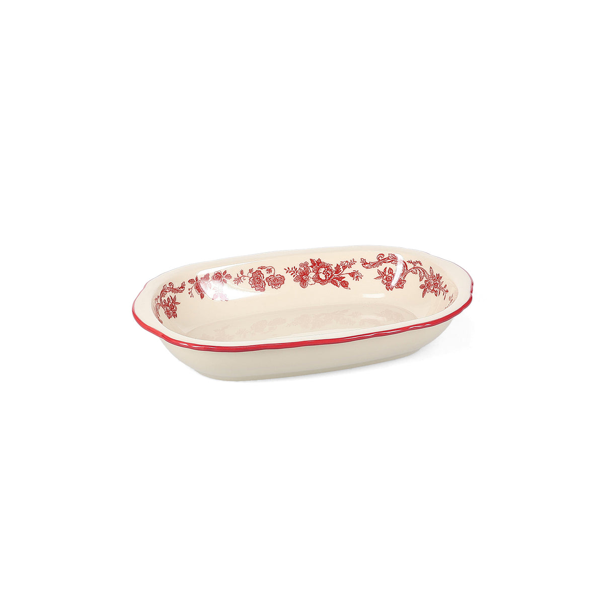 Salt & Pepper - Serveerschaal 26,5x17,5xH4,5cm ovaal burgundy Cyril