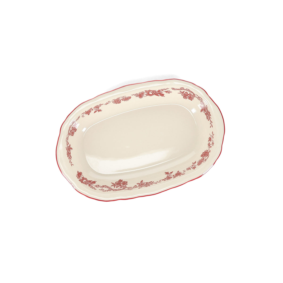 Salt & Pepper - Serveerschaal 26,5x17,5xH4,5cm ovaal burgundy Cyril