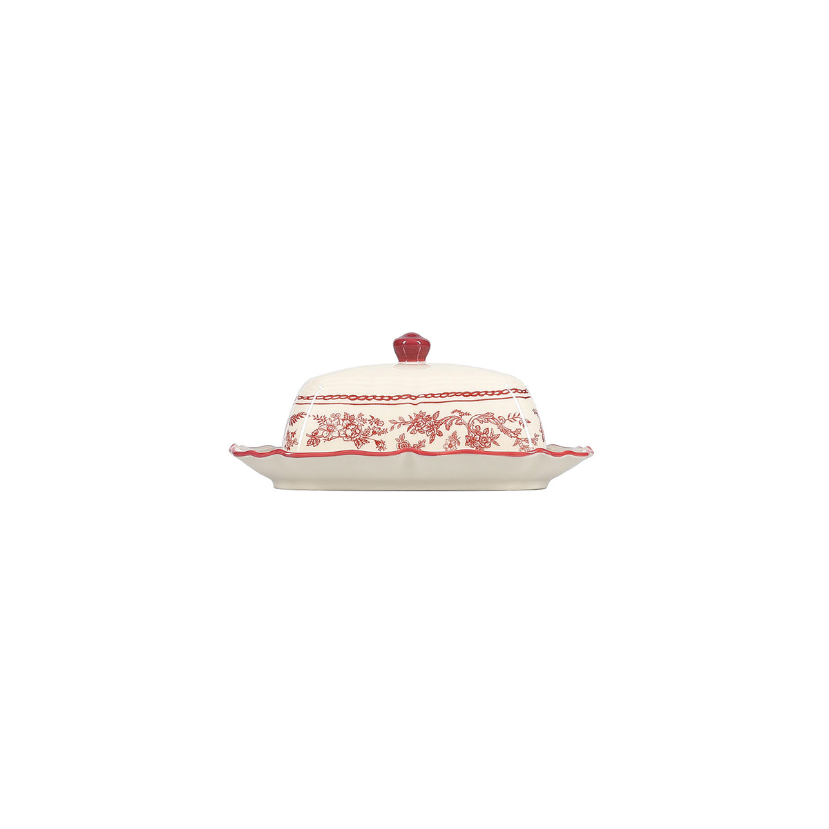 Salt & Pepper - Boterpot 20x14,5xH8,5cm burgundy Cyril
