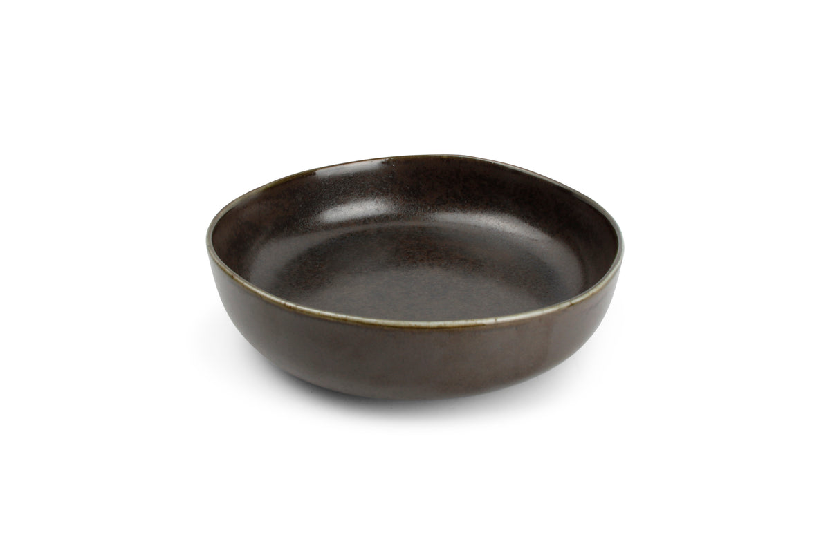 Salt & Pepper - Diep bord 22xH6cm ebony Studio Urban - Set van 4