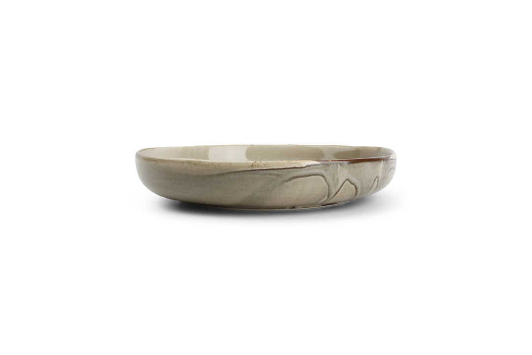 Salt &amp; Pepper - Diep bord 22xH4cm concrete Studio Urban - Set van 4