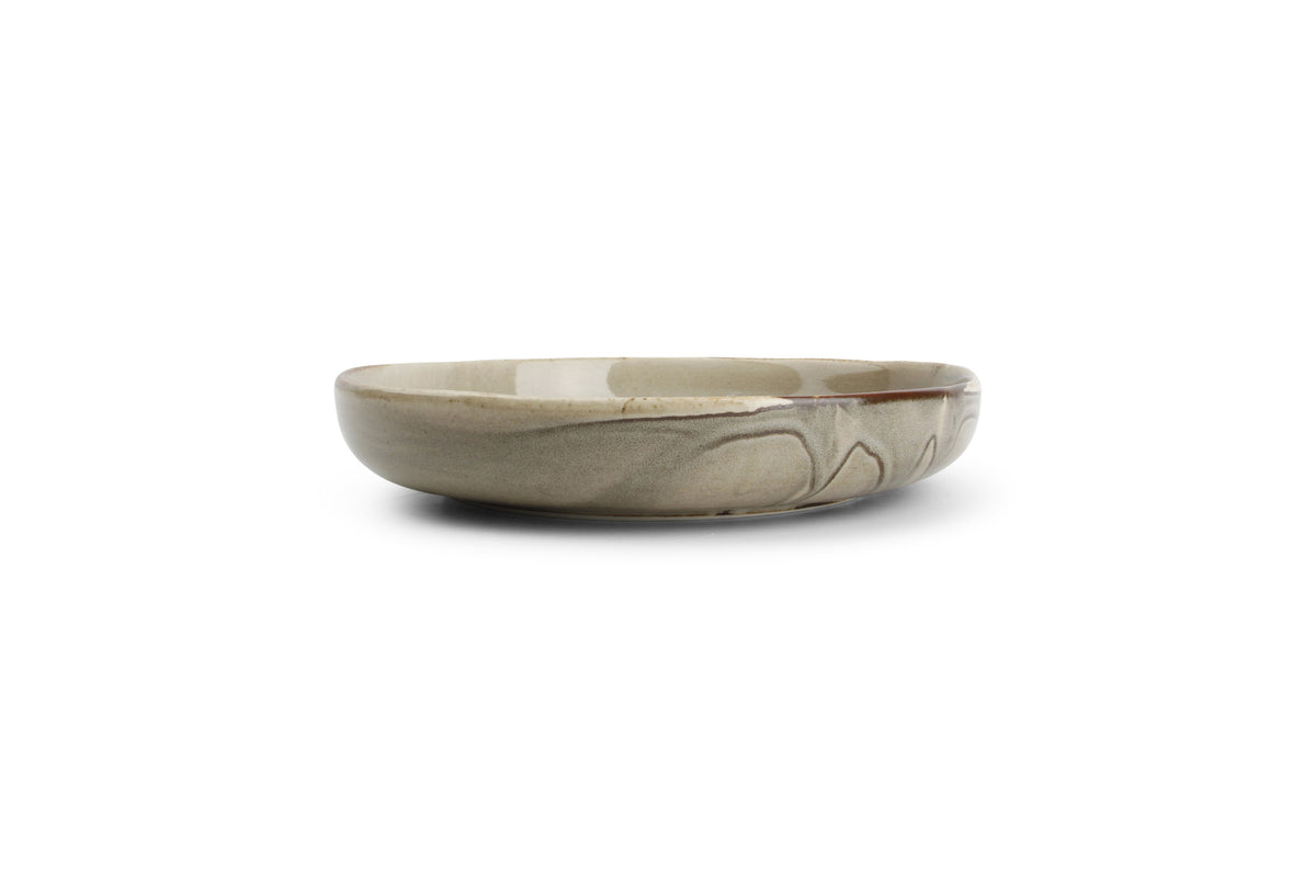 Salt & Pepper - Diep bord 22xH4cm concrete Studio Urban - Set van 4