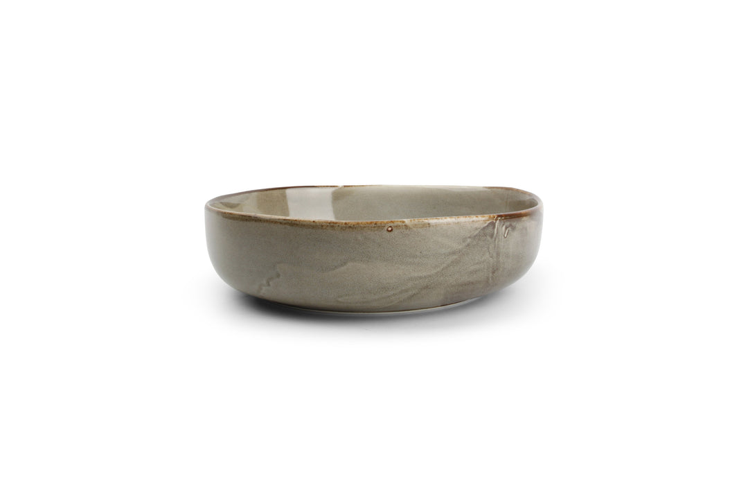 Salt &amp; Pepper - Diep bord 22xH6cm concrete Studio Urban - Set van 4