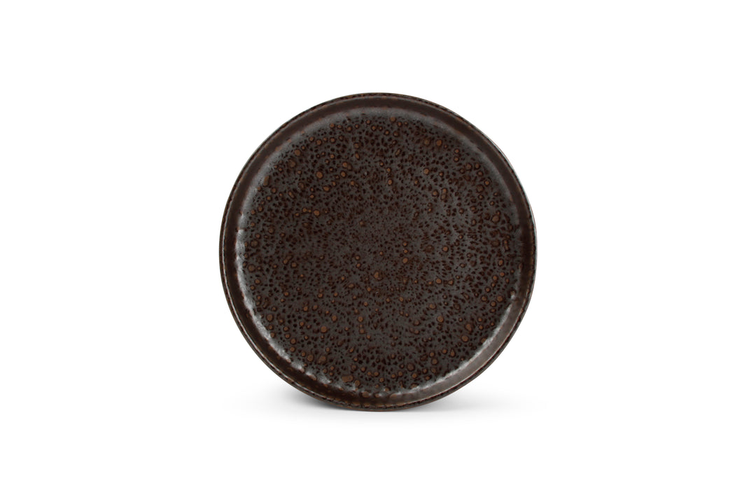Salt &amp; Pepper - Plat bord 22xH3cm chocolate Tabo - Set van 4