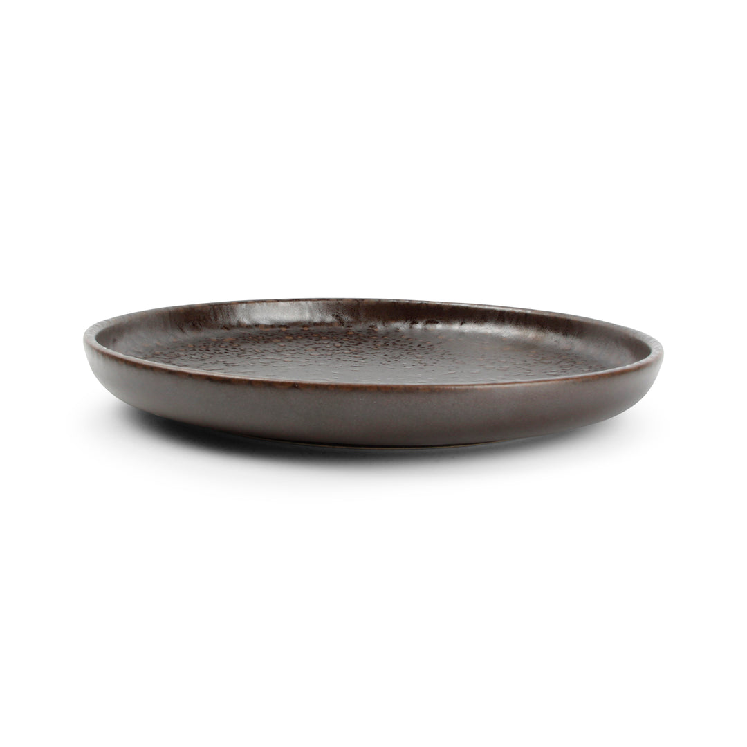 Salt &amp; Pepper - Plat bord 22xH3cm chocolate Tabo - Set van 4