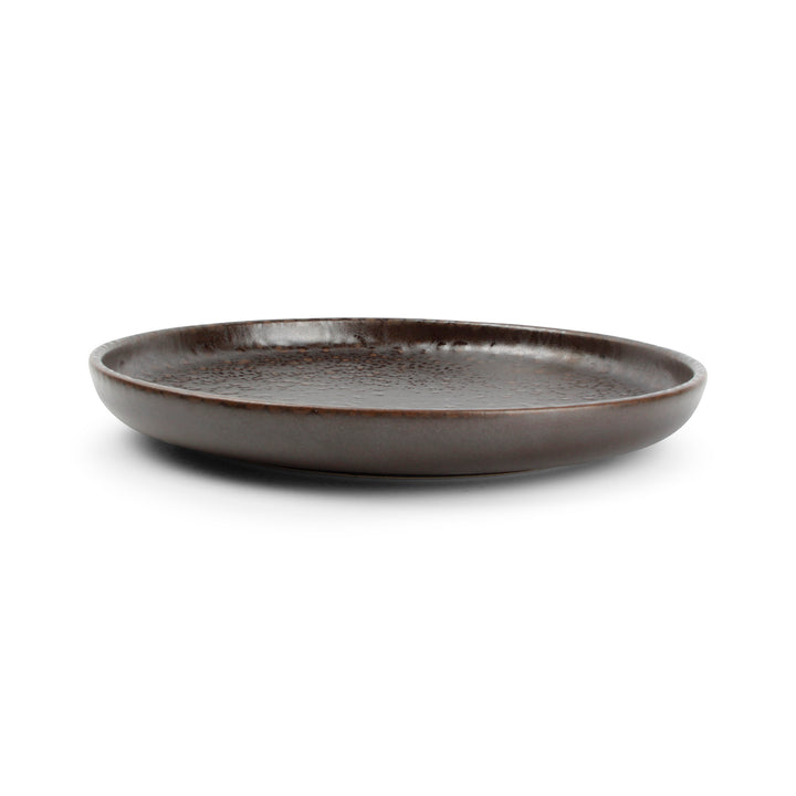 Salt &amp; Pepper - Plat bord 22xH3cm chocolate Tabo - Set van 4