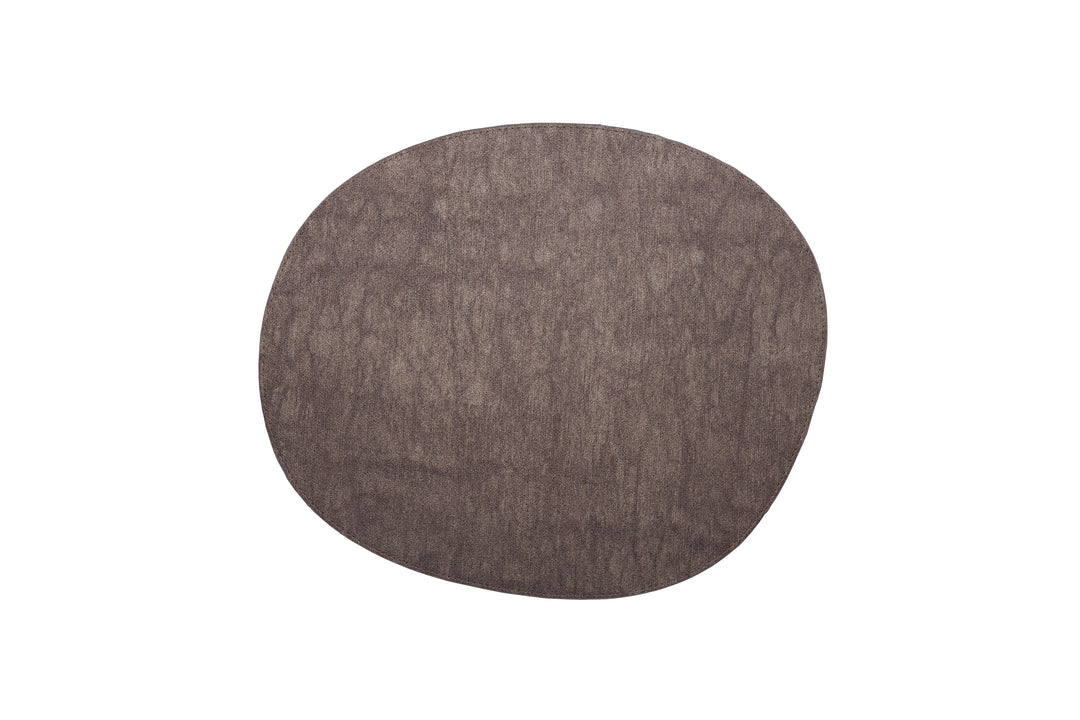Salt &amp; Pepper - Placemat 43,5x36,5cm organisch metallic bruin Dinner (set van 4)