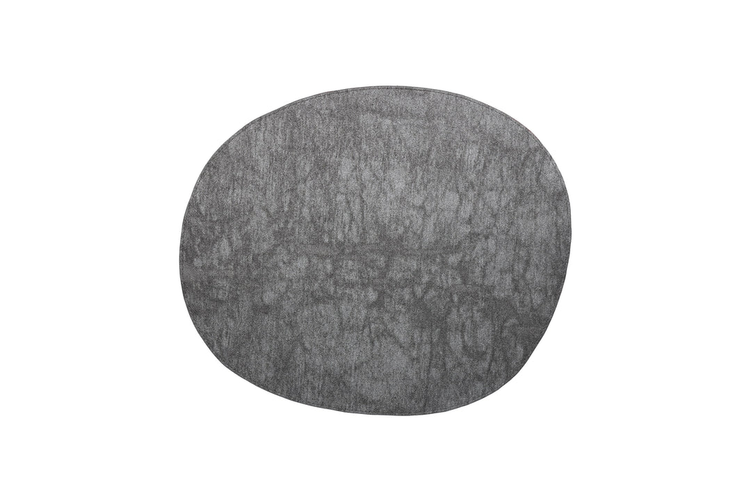 Salt &amp; Pepper - Placemat 43,5x36,5cm organisch metallic zilver Dinner (set van 4)