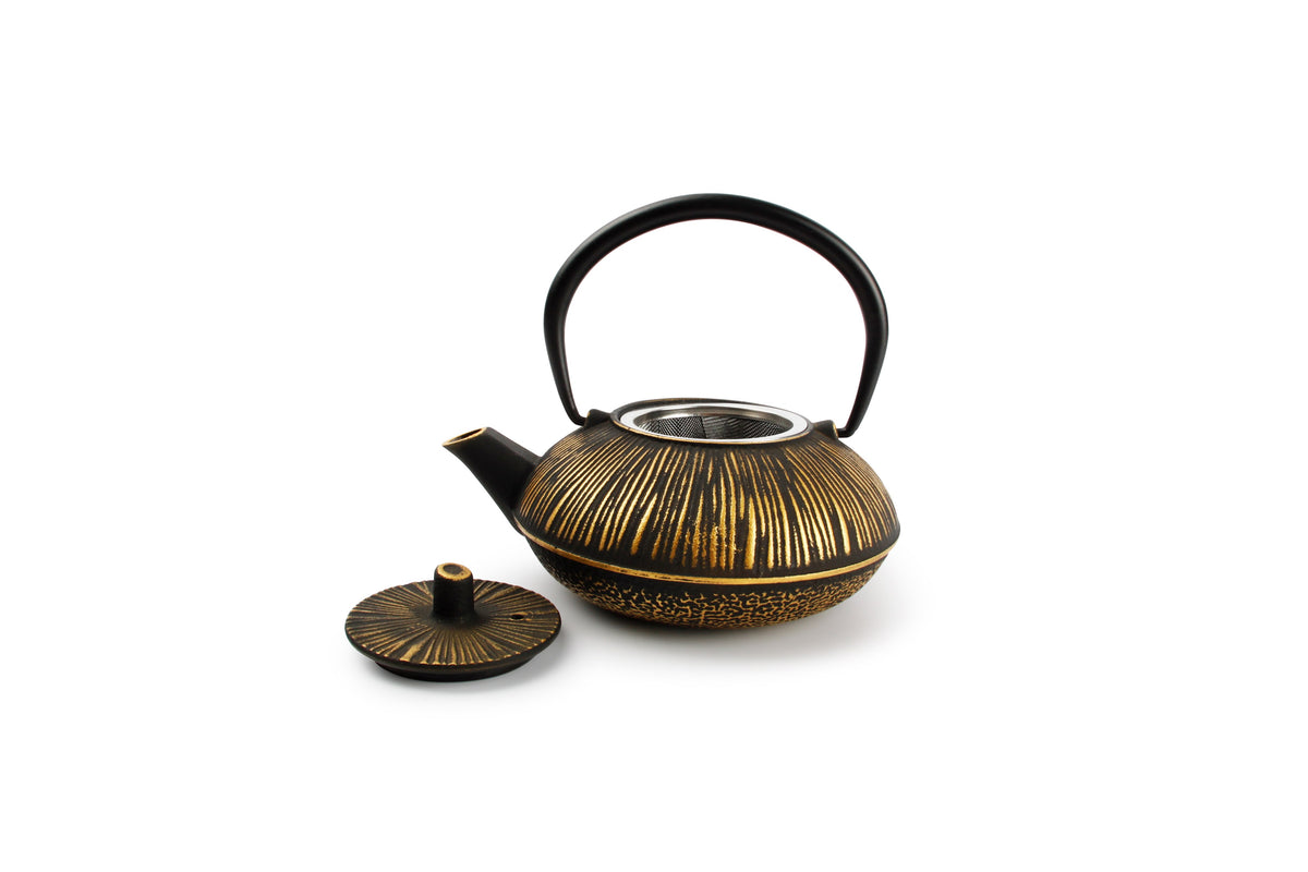 Salt & Pepper - Theepot 50cl strepen goud/zwart My Tea
