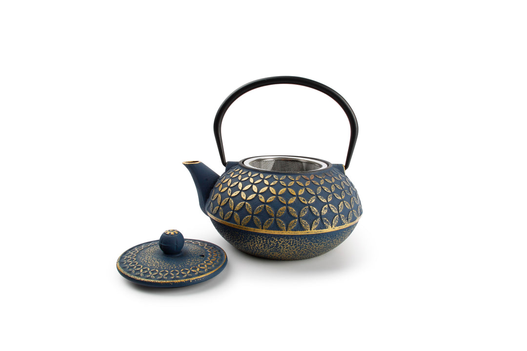 Salt &amp; Pepper - Theepot 80cl blad goud/blauw My Tea
