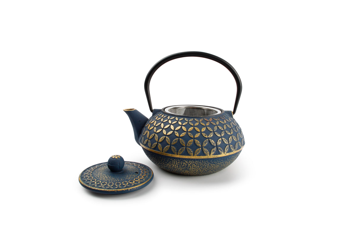 Salt & Pepper - Theepot 80cl blad goud/blauw My Tea
