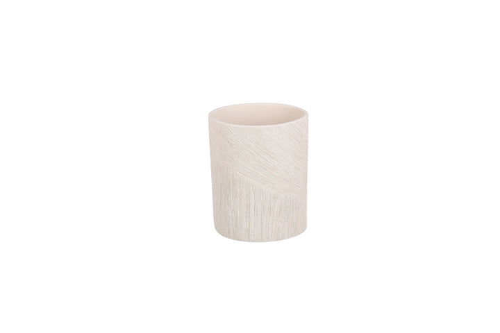 Salt &amp; Pepper - Vaas 13,5x9xH17,5cm ovaal beige Vico