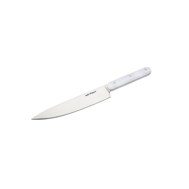 Salt &amp; Pepper - Koksmes parelmoerlook wit Chop