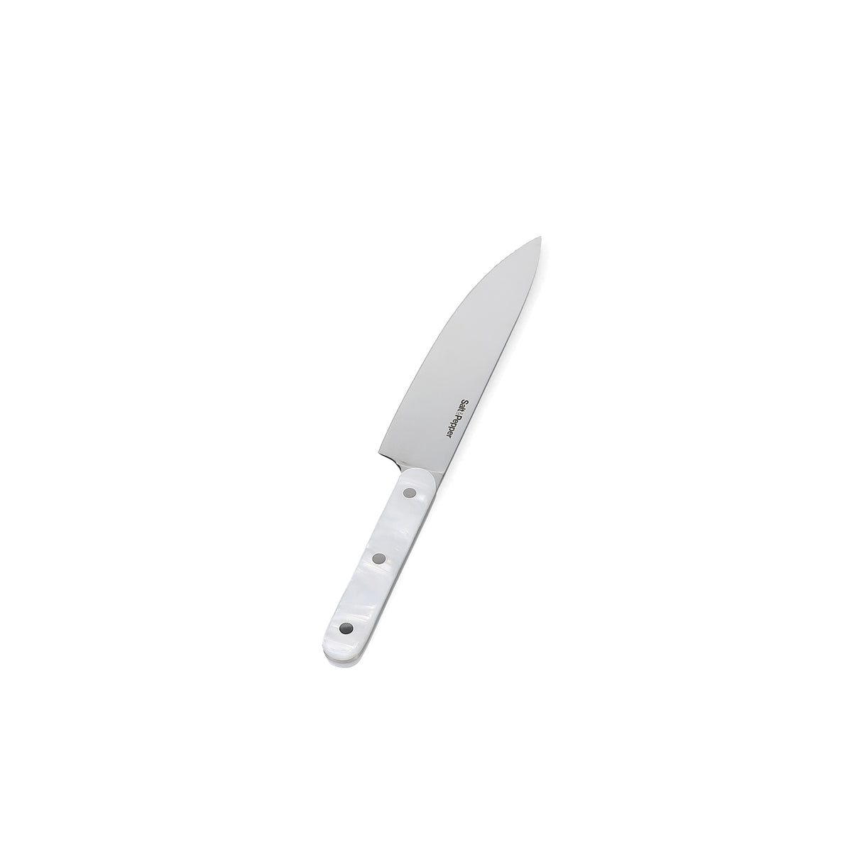 Salt & Pepper - Koksmes parelmoerlook wit Chop