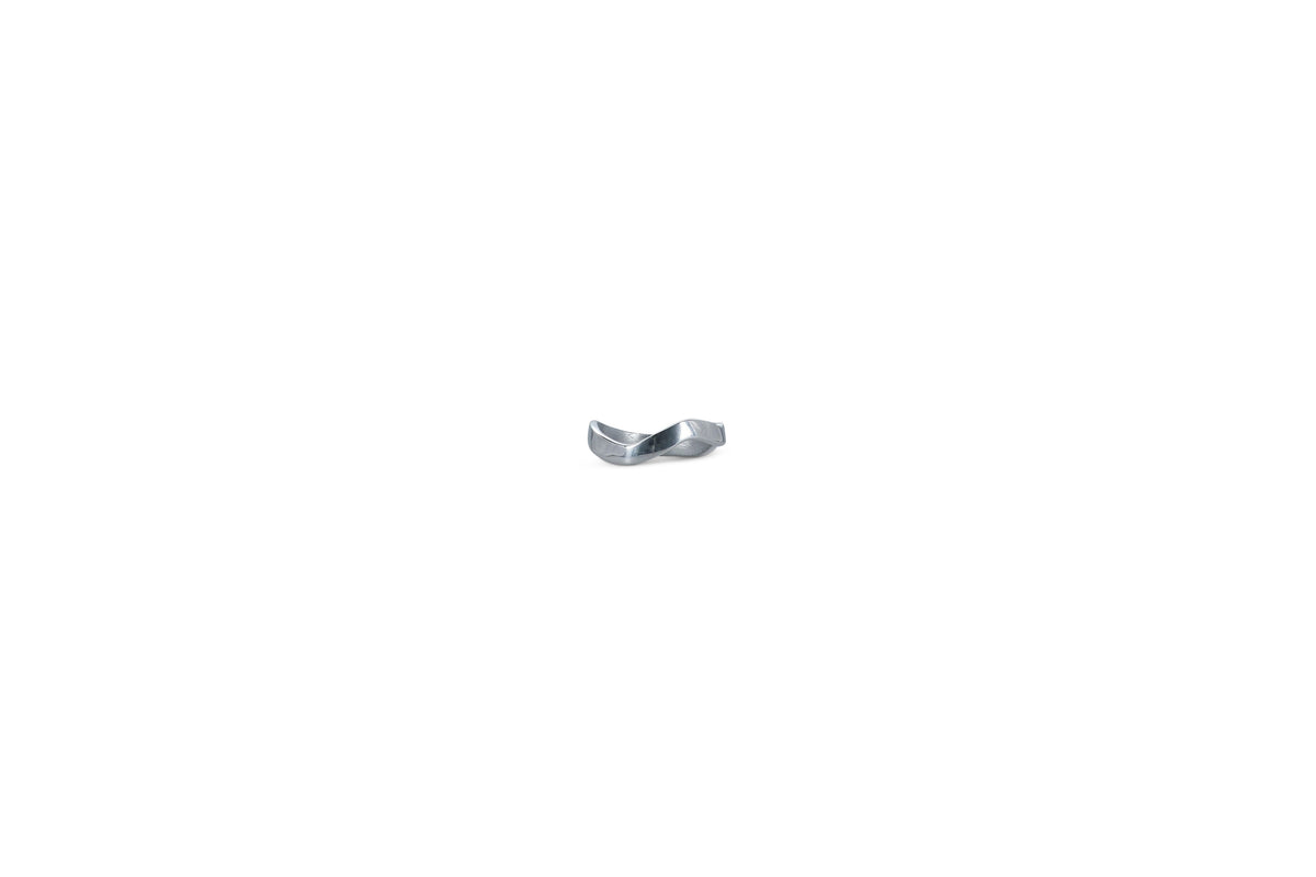 Salt & Pepper - Servetring 4,5cm organisch zilver Charm - set/4