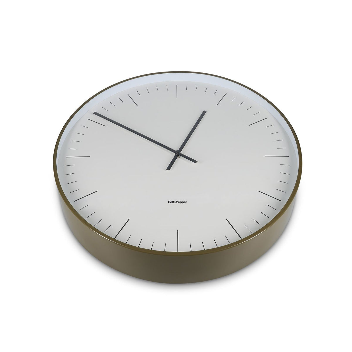 Salt & Pepper - Wandklok 51x10cm groen Pulse