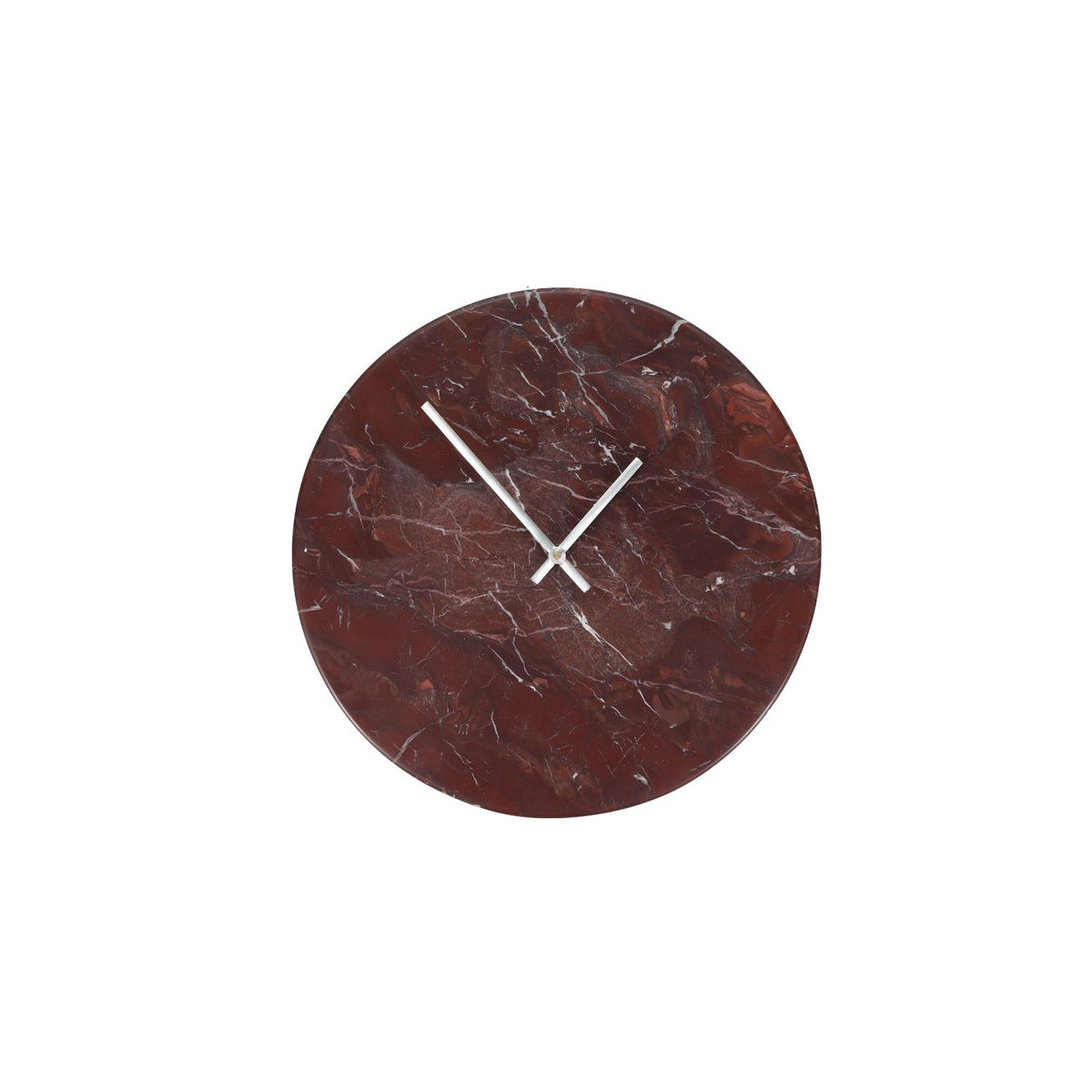 Salt & Pepper - Wandklok 35cm red marble Zone