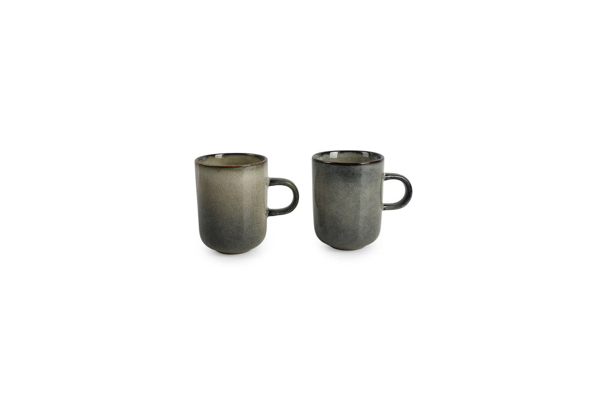Salt & Pepper - Beker 33cl groen/blauw Meridian - Set van 4