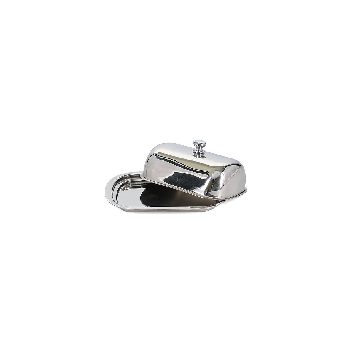 Salt & Pepper - Boterpot 16x12xH6,5cm chrome Oryn