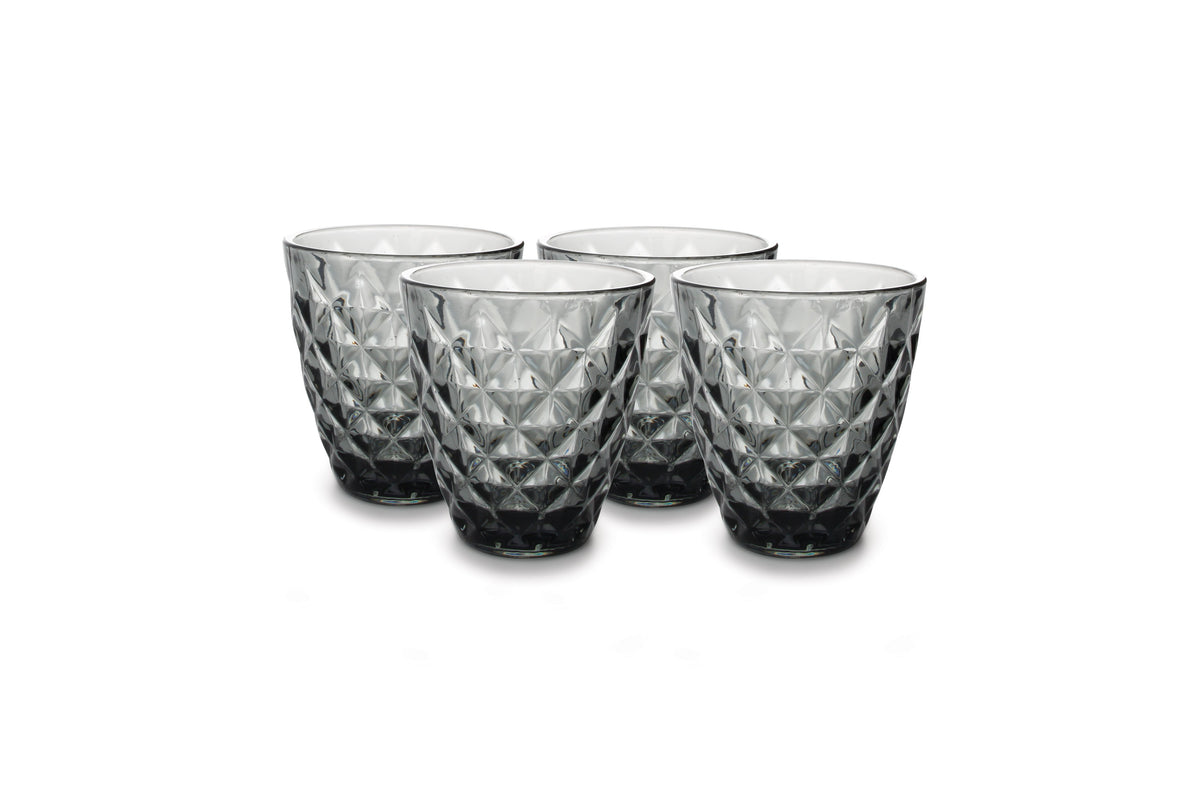 Salt & Pepper - Glas 22cl grijs Prisma - set/4