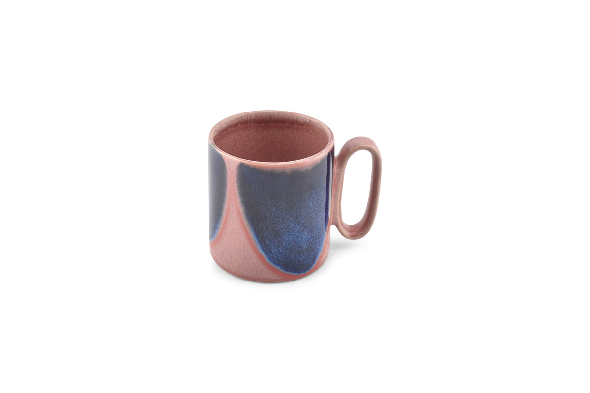 Salt & Pepper - Beker 39cl pink/blue Paint - Set van 4