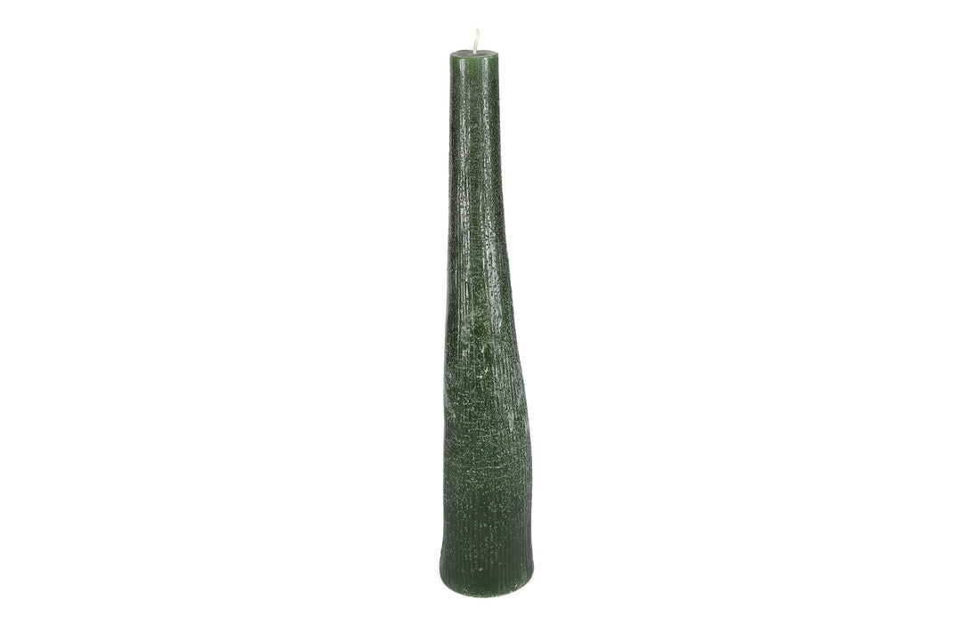 Salt &amp; Pepper - Kaars 9xH49,5cm donkergroen Twig