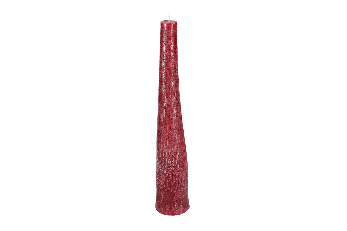 Salt & Pepper - Kaars 9xH49,5cm bordeaux Twig