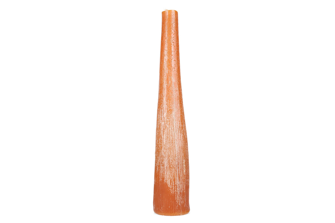 Salt &amp; Pepper - Kaars 9xH49,5cm oranje Twig