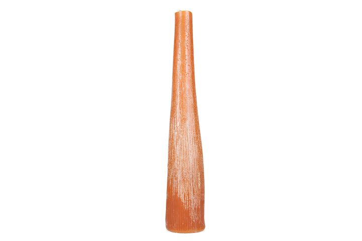 Salt &amp; Pepper - Kaars 9xH49,5cm oranje Twig