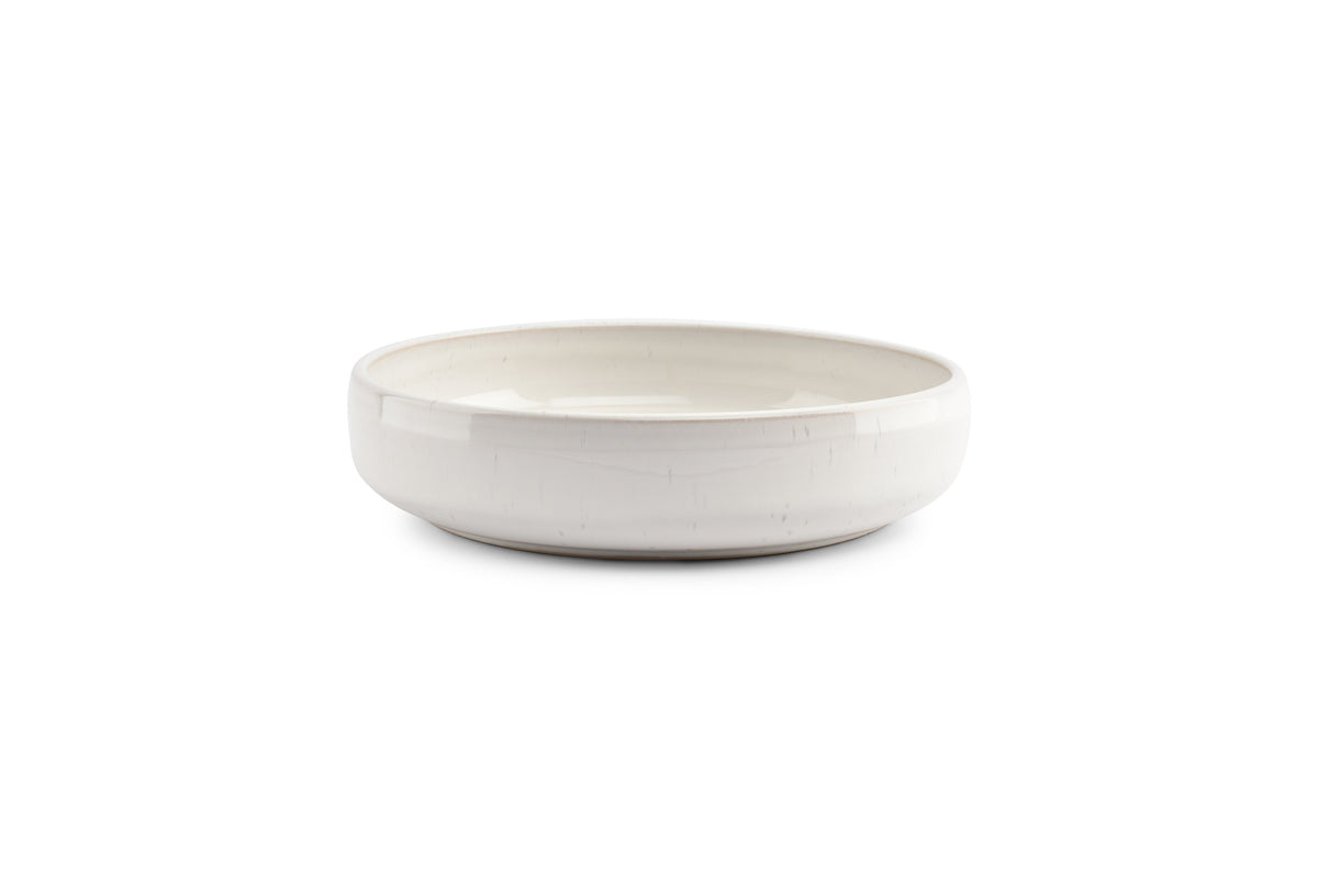 Salt & Pepper - Diep bord 22,5xH5cm pearl Curvy - Set van 2