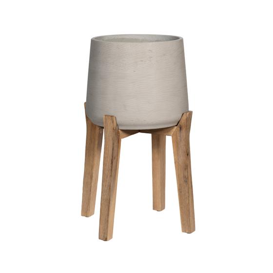 Pottery Pots - Bloempot Patt XXXL (Feet High), Grey Washed Ø55 cm