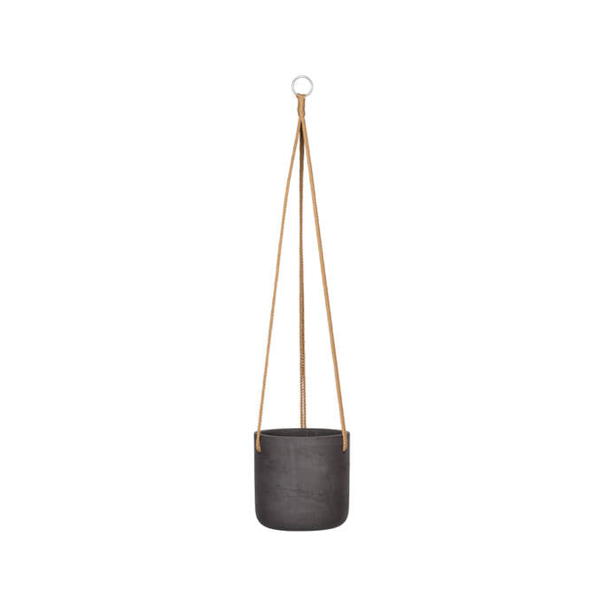 Pottery Pots - Bloempot Charlie M (hanging) Black Washed, Black Washed Ø18 cm