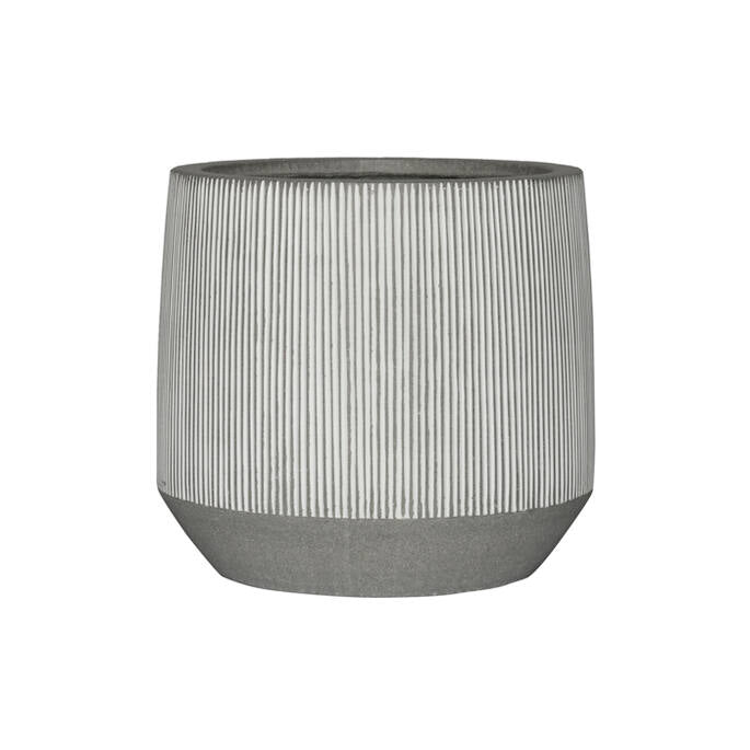 Pottery Pots - Bloempot Harith L, White Stripe Ø53,5 cm