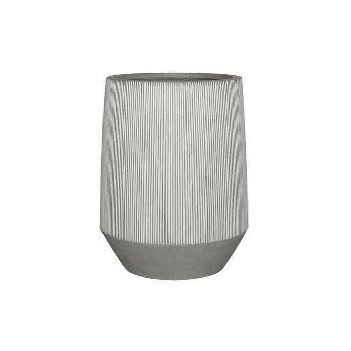 Pottery Pots - Bloempot Harith High L, White Stripe Ø53 cm