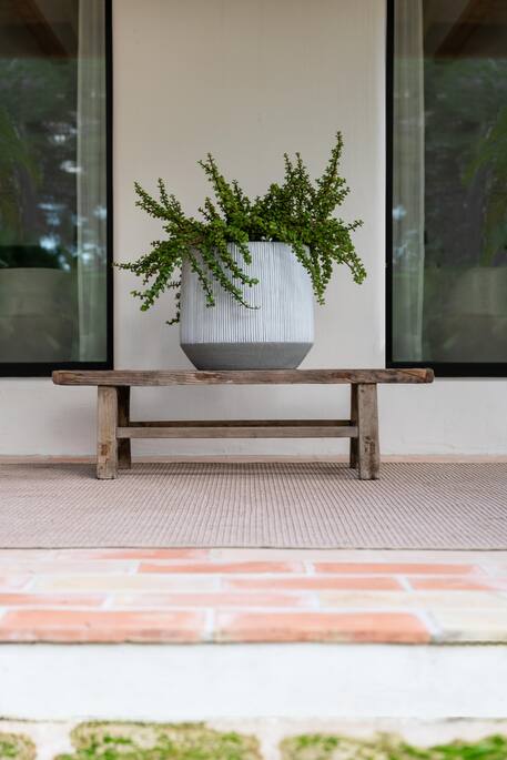 Pottery Pots - Bloempot Harith L, White Stripe Ø53,5 cm
