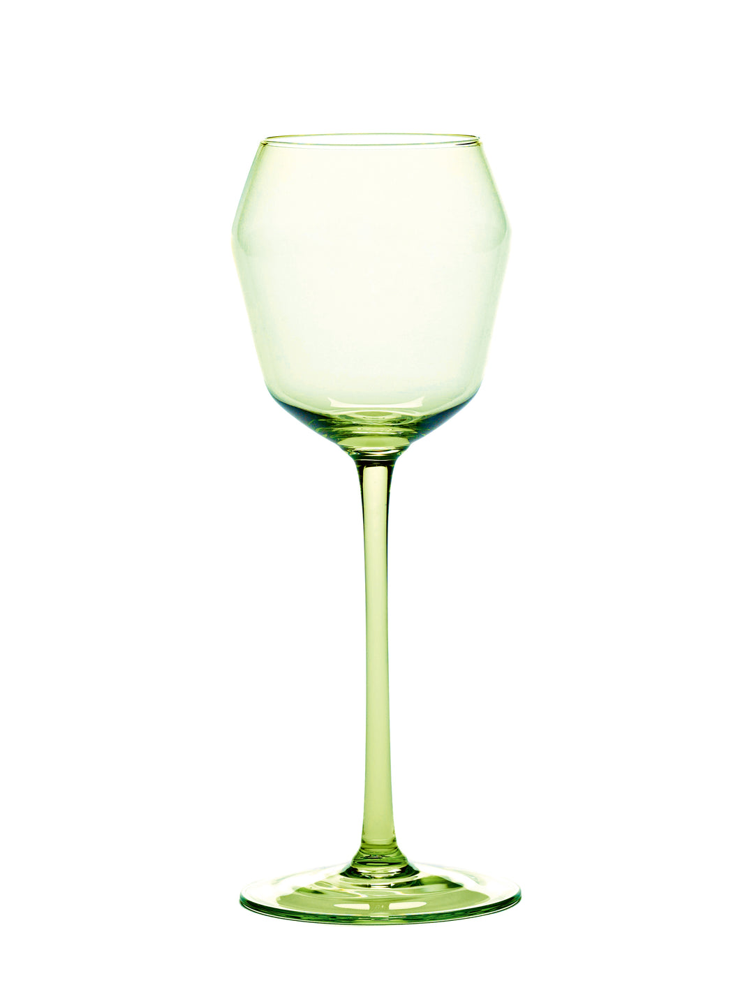 Ann Demeulemeester - Witte Wijnglas Groen Billie - Set van 4