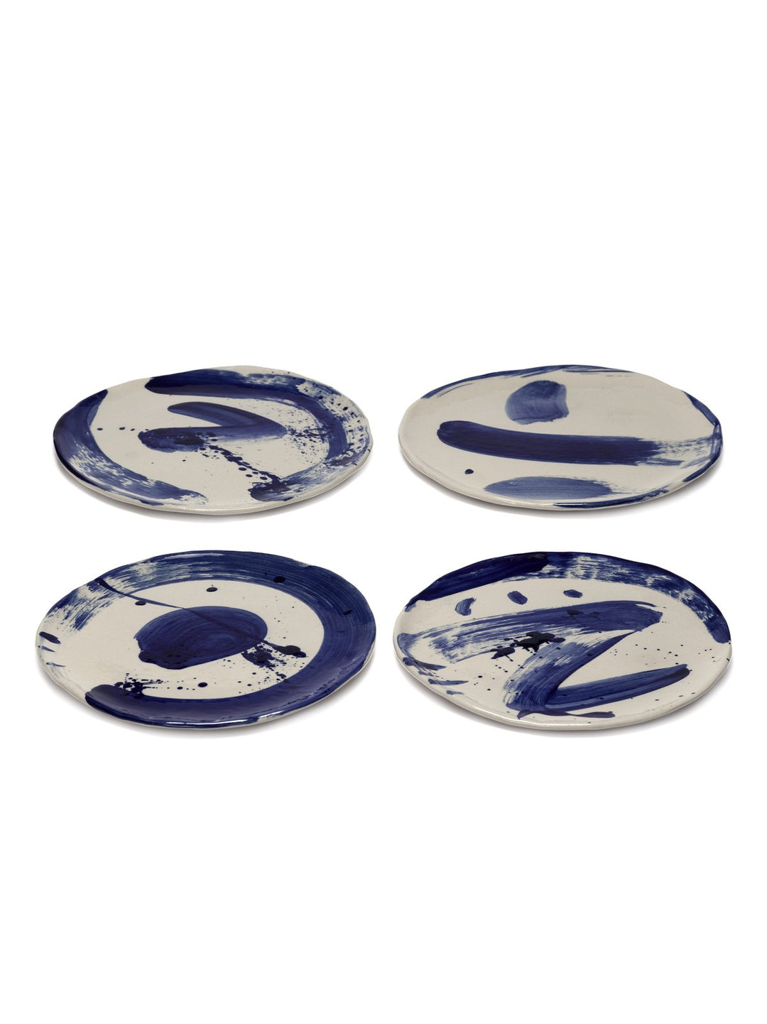 Serax - Marie Michielssen - Ontbijtbord Beige/Blauw Sophia - Set van 4