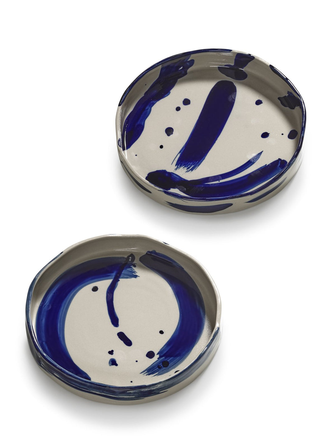 Serax - Marie Michielssen - Pastabord Beige/Blauw Sophia - Set van 2