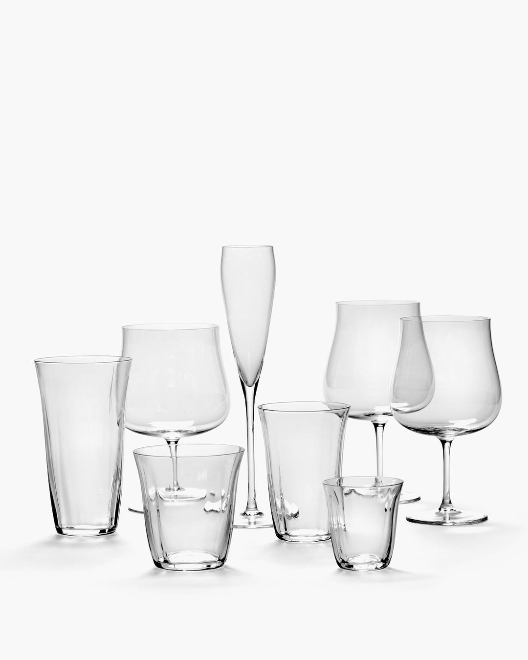 Serax - Sergio Herman - Champagneglas Silhouette - Set van 4