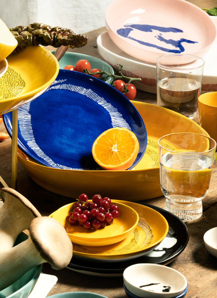Serax - Ottolenghi - Glas Stripes Gezandstraald Feast - Set van 4