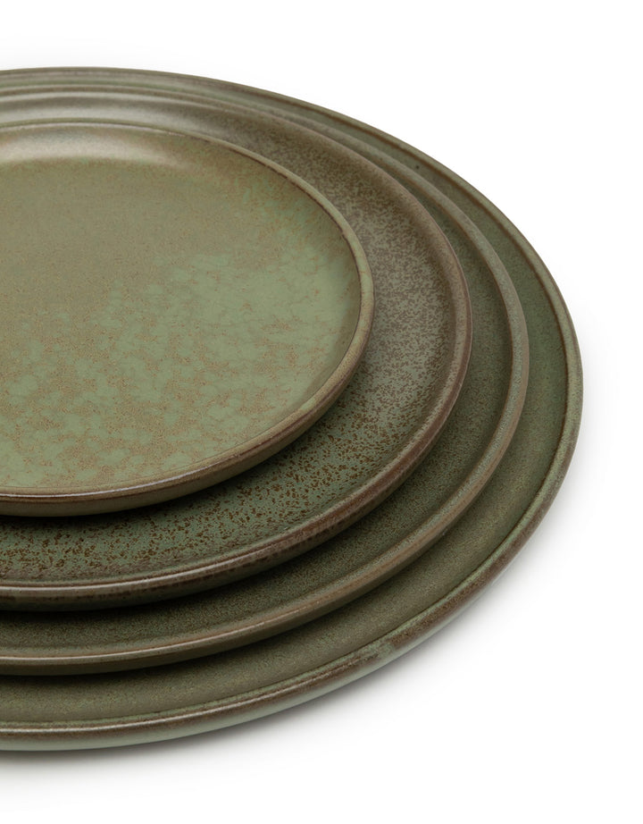 Serax - Sergio Herman - Bord XS Camo Green Surface - Set van 4