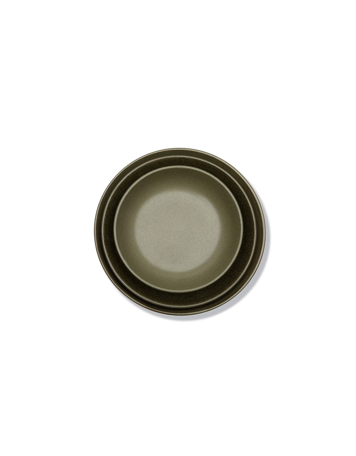 Serax - Sergio Herman - Diep Bord M Camo Green Surface - Set van 4