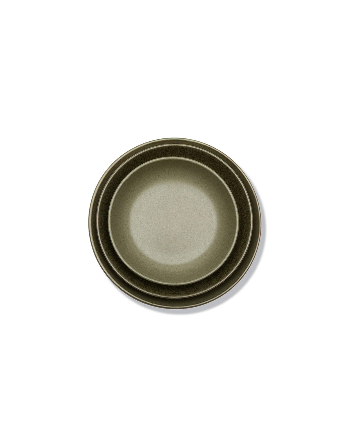 Serax - Sergio Herman - Diep Bord L Camo Green Surface - Set van 4