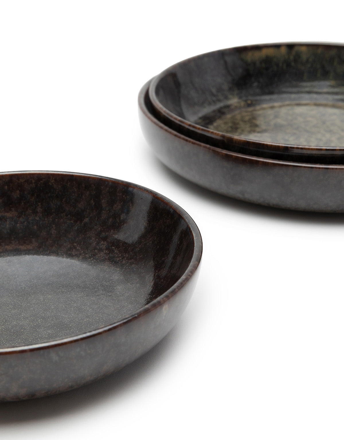 Serax - Sergio Herman - Diep Bord L Indi Grey Surface - Set van 4