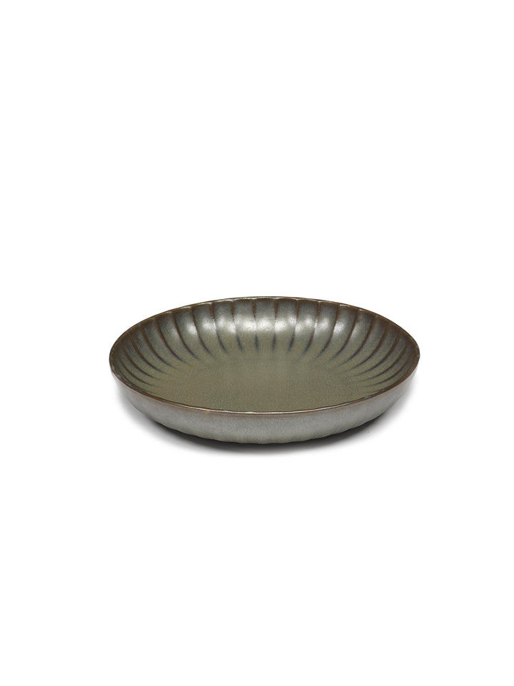 Serax - Sergio Herman - Hoog Bord M Groen Inku - Set van 2