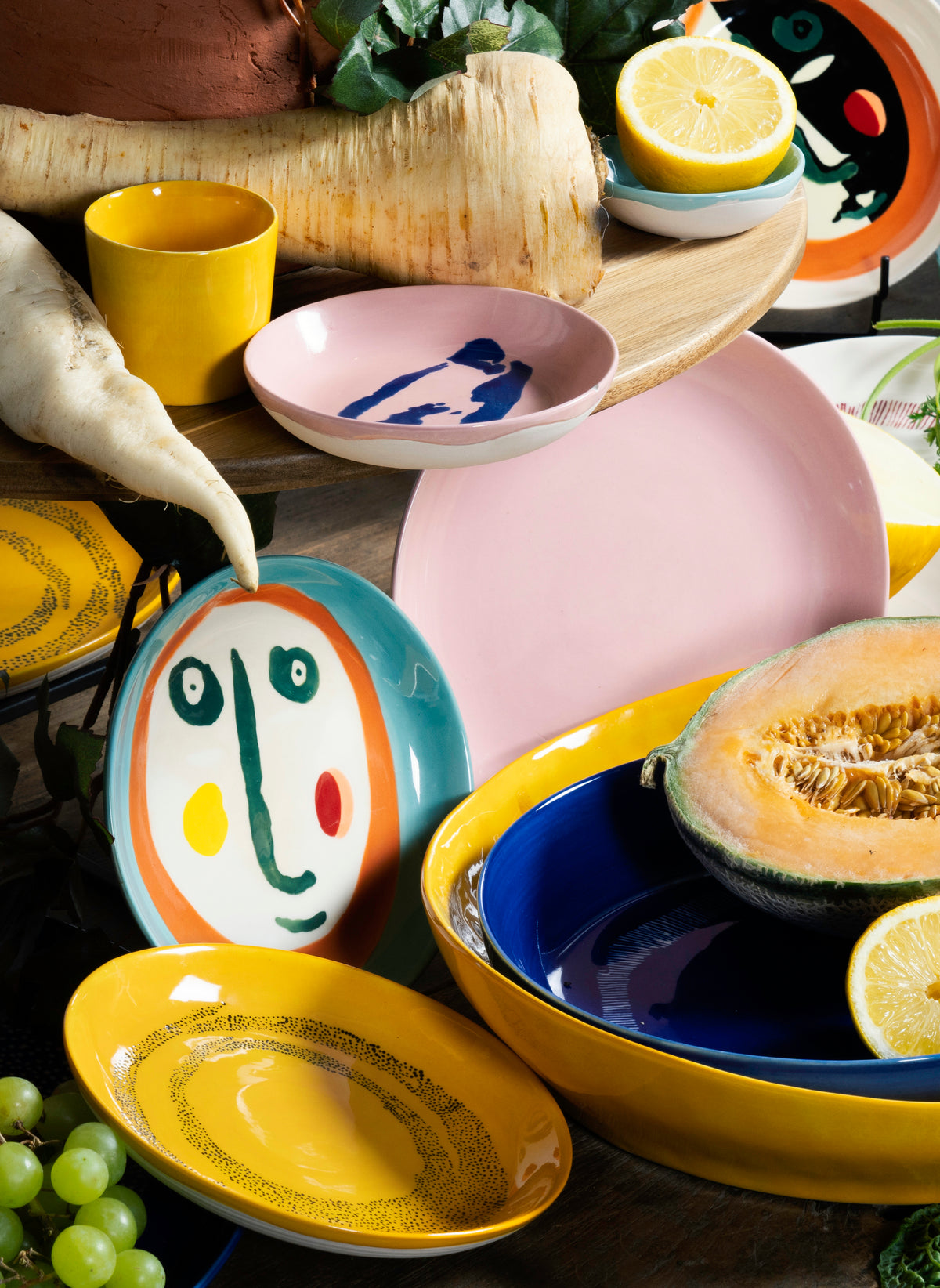 Serax - Ottolenghi - Bord S Roze Feast - Set van 2