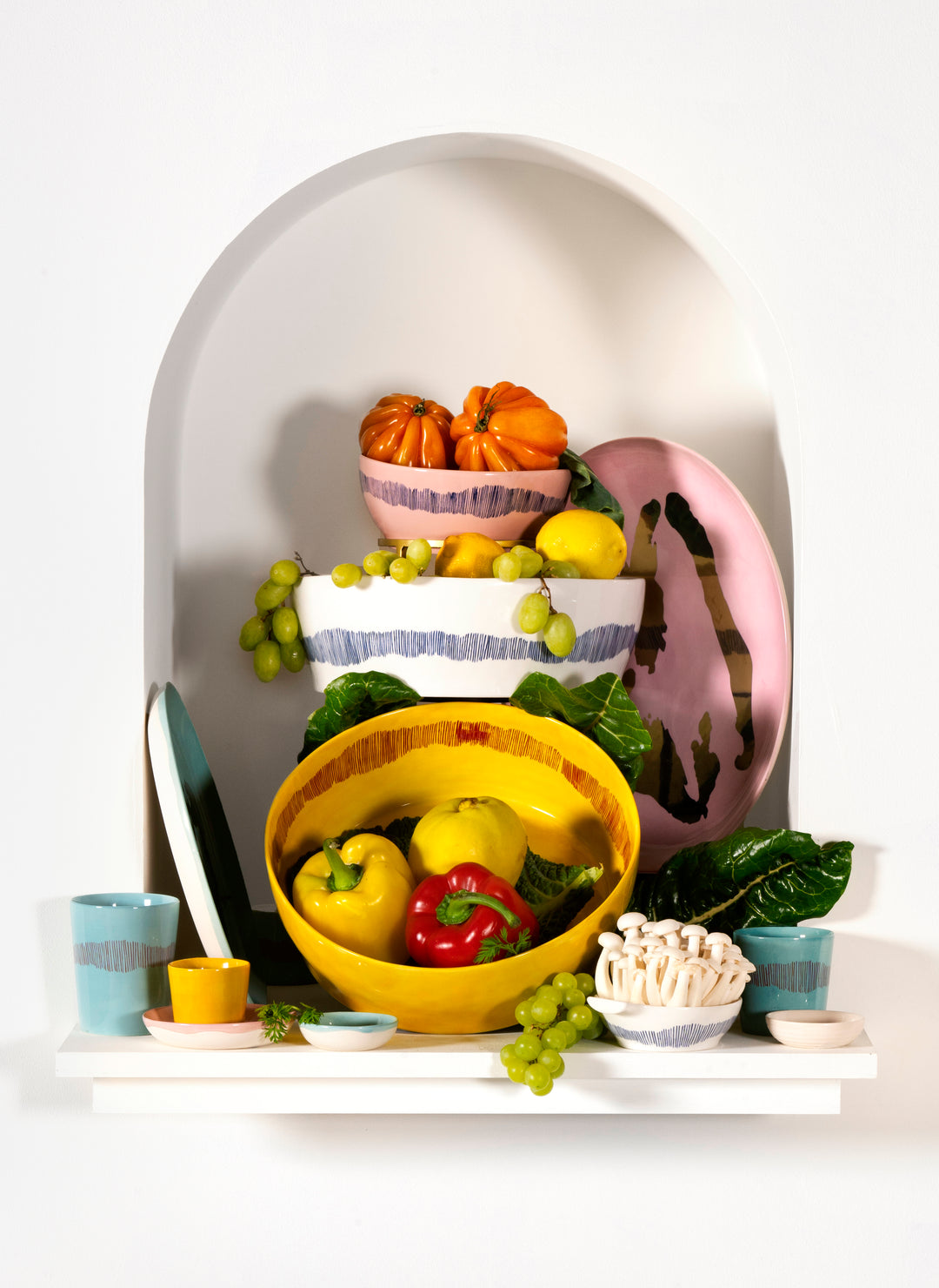 Serax - Ottolenghi - Serveerbord Roze Paprika Goud Feast