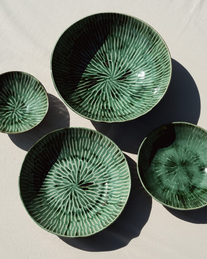 Serax - Pascale Naessens - Serveerbord S Groen Verde Lanza - Set van 2