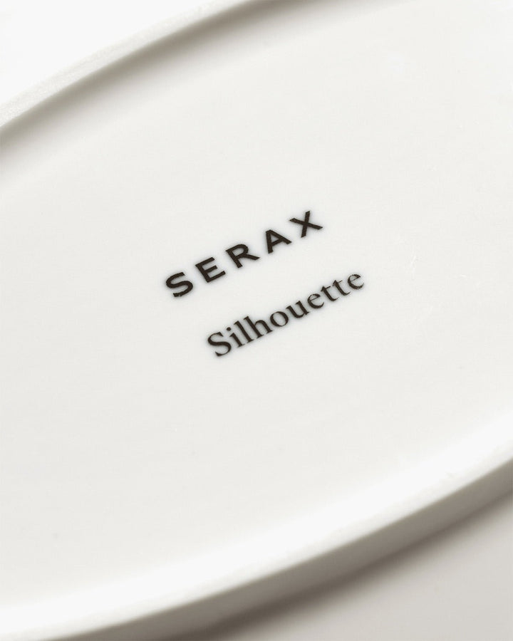 Serax - Sergio Herman - Ovaal Bord M Wit Silhouette - Set van 4