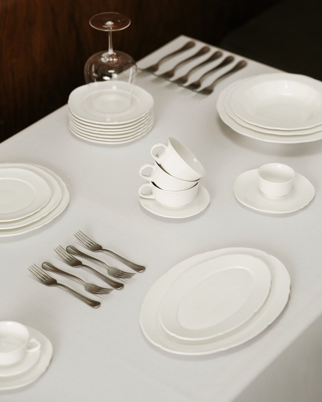 Serax - Sergio Herman - Schotel Koffiekopje Wit Silhouette - Set van 4